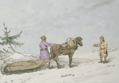 Finland Sledge by John Augustus Atkinson